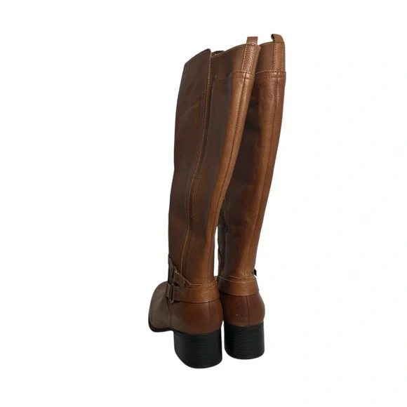 Naturalizer Women's Kiana Banana Bread Wide Calf Knee High Riding Boot 11W WC - Picture 3 of 7
